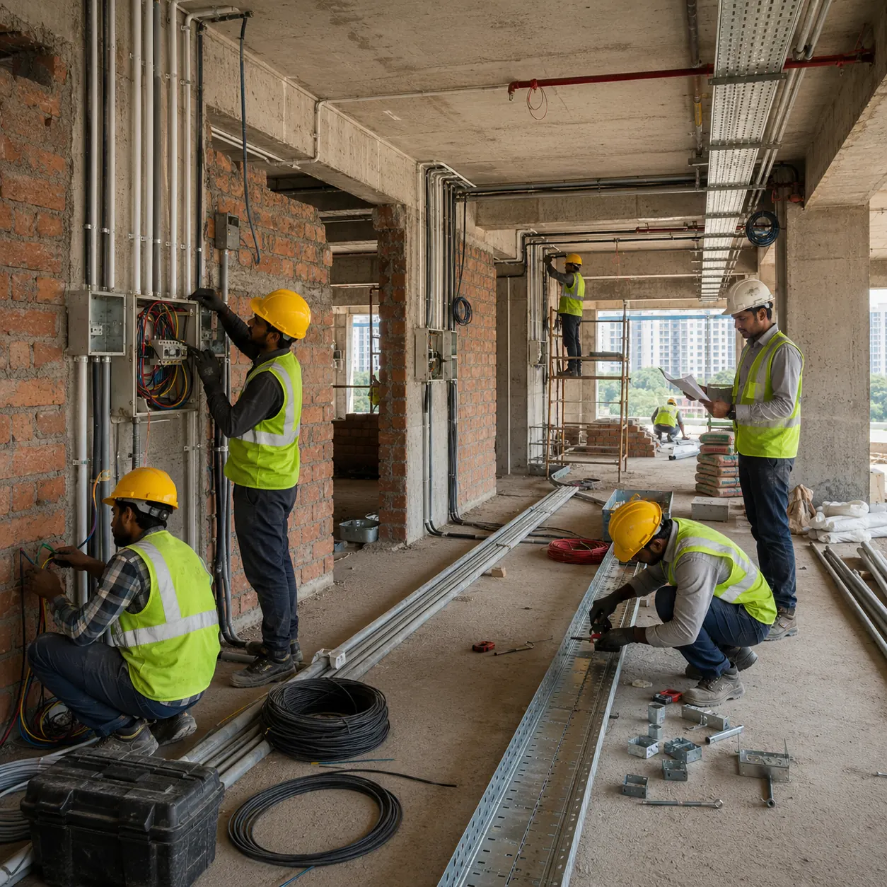 Electrical work wiring installation