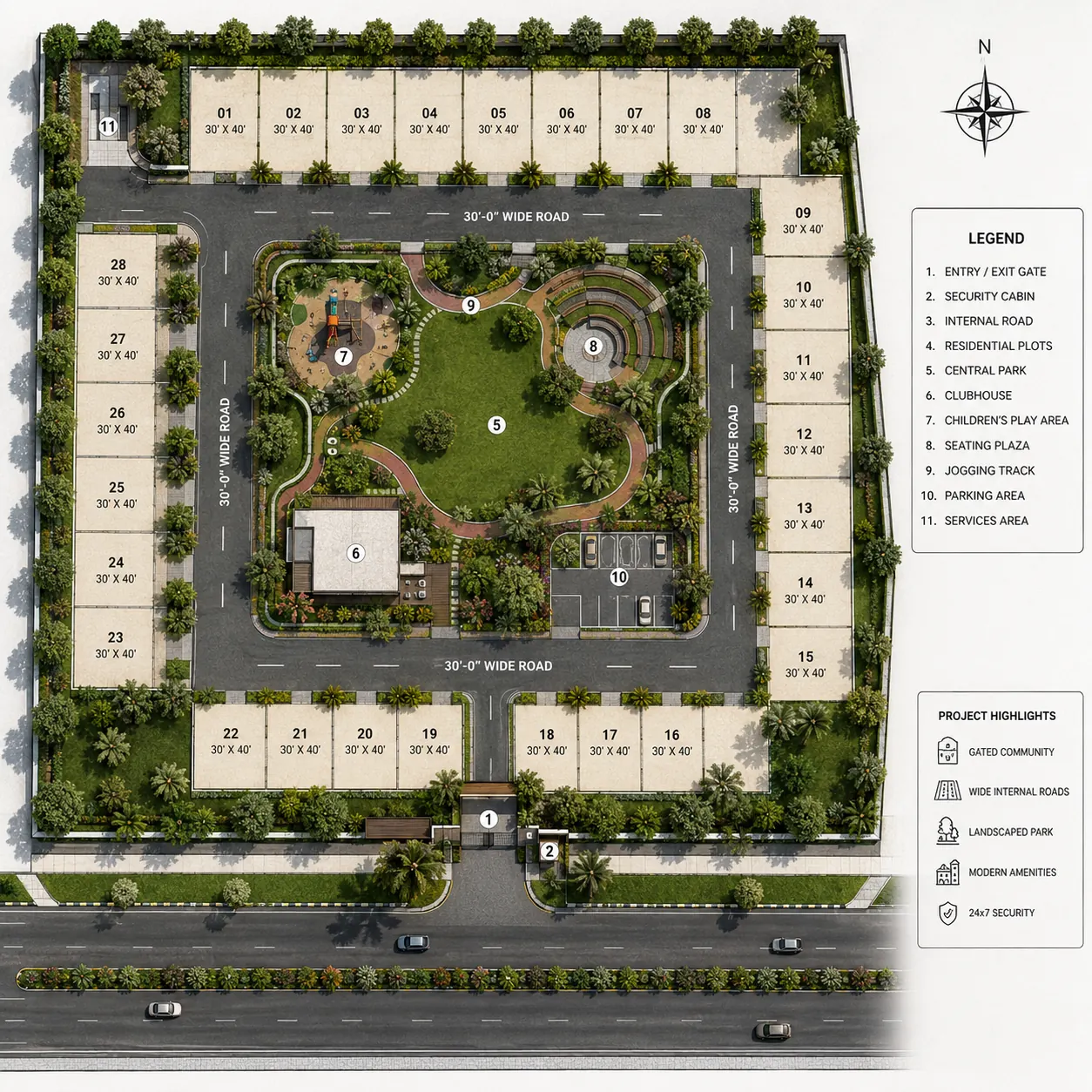 Residential layout plan design