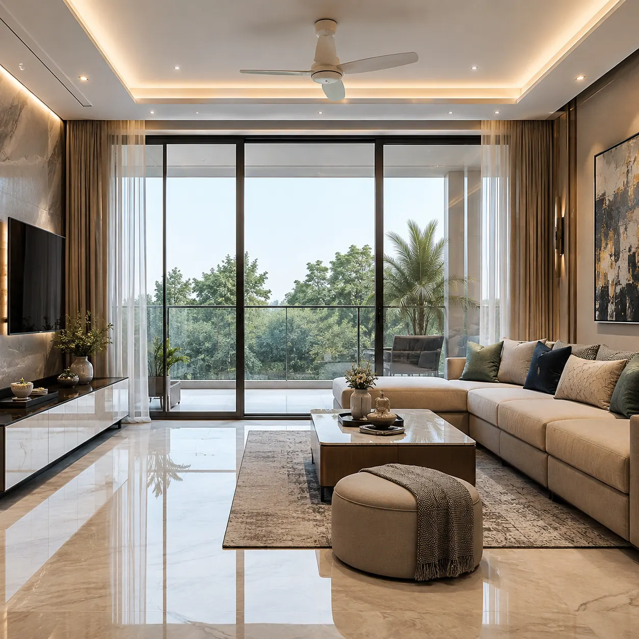 Modern window design for bedroom